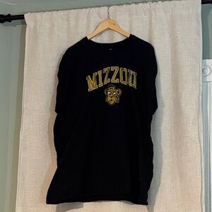 Original Retro Brand Black and Gold Mizzou Long Sleeve Tee